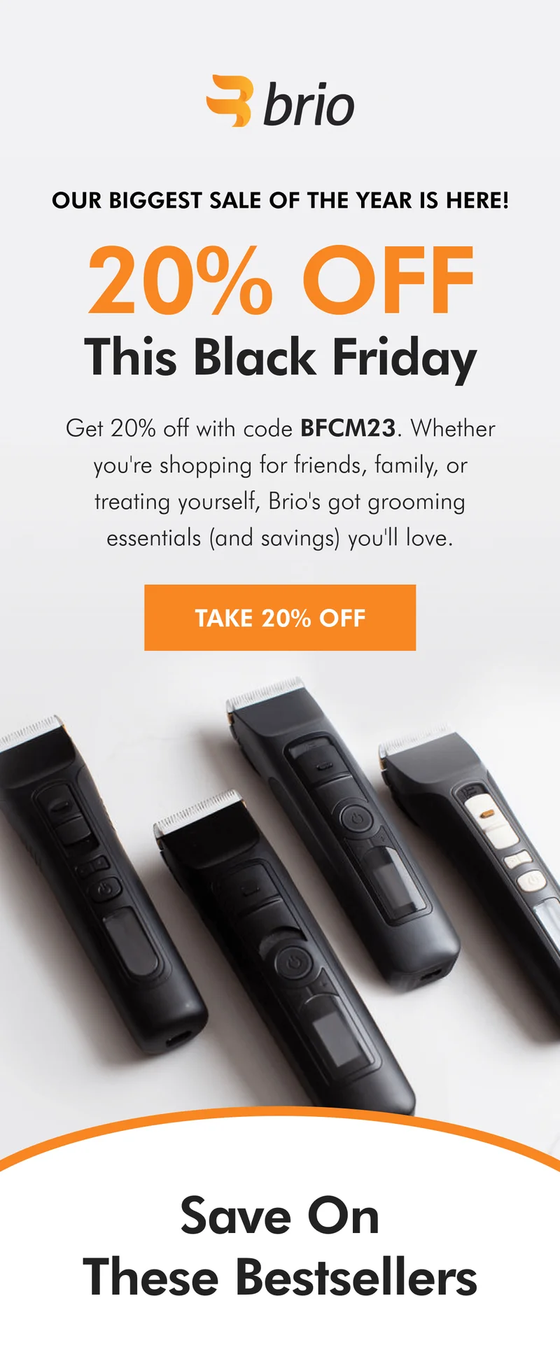 Get 20% off sitewide with code BFCM23!