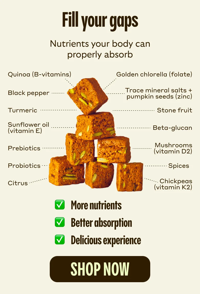 Fill your gaps with nutrients your body can properly absorb