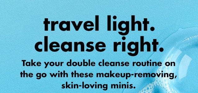 travel light. cleanse right.