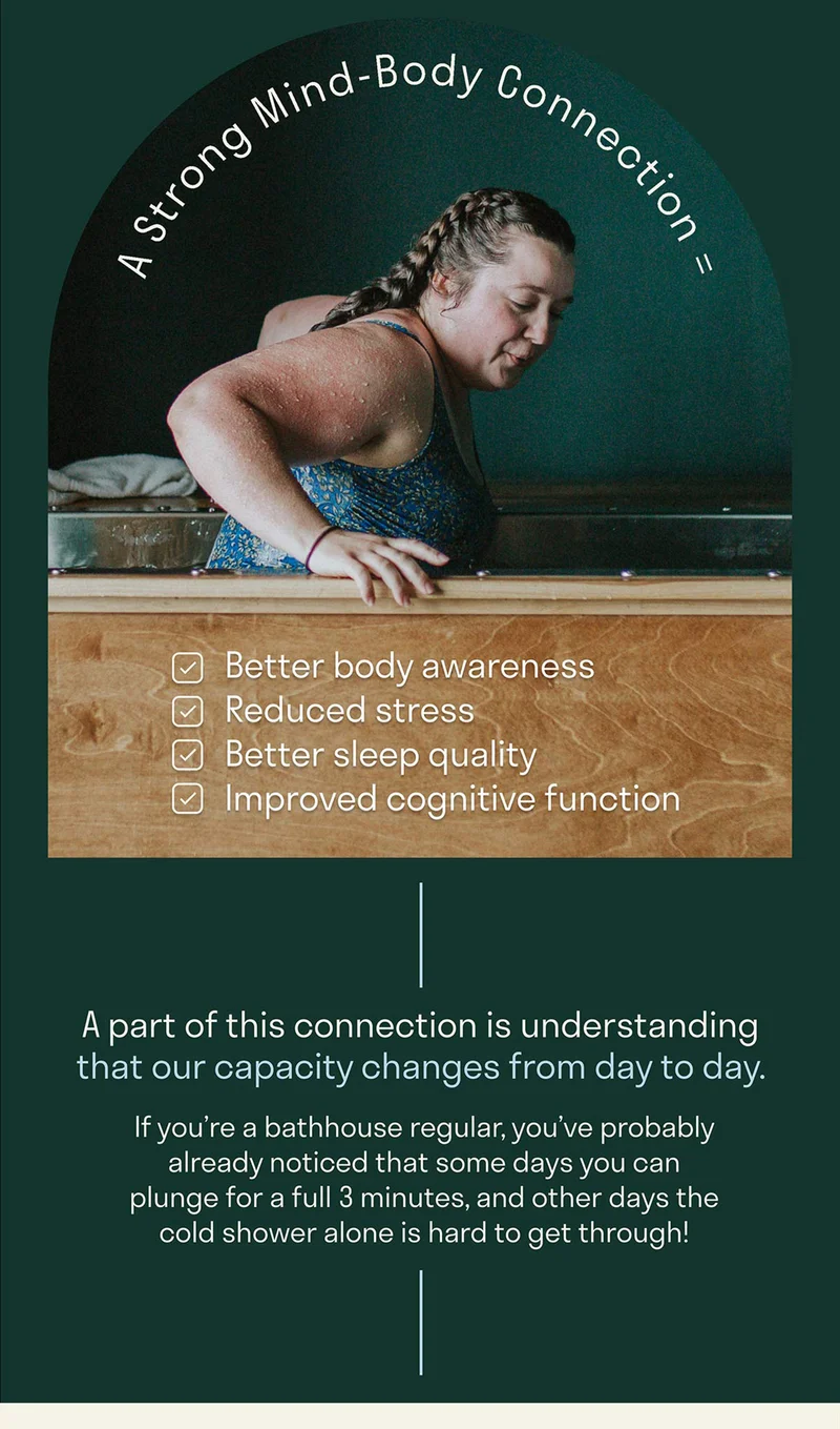 If you’re a bathhouse regular, you’ve probably already noticed that some days you can plunge for a full 3 minutes, and other days the cold shower alone is hard to get through!