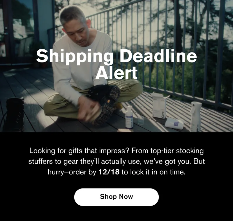 Shipping Deadline Alert | Looking for gifts that impress? From top-tier stocking stuffers to gear they’ll actually use, we’ve got you. But hurry—order by 12/18 to lock it in on time. | Shop Now