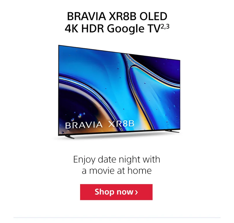 BRAVIA XR8B. Shop now