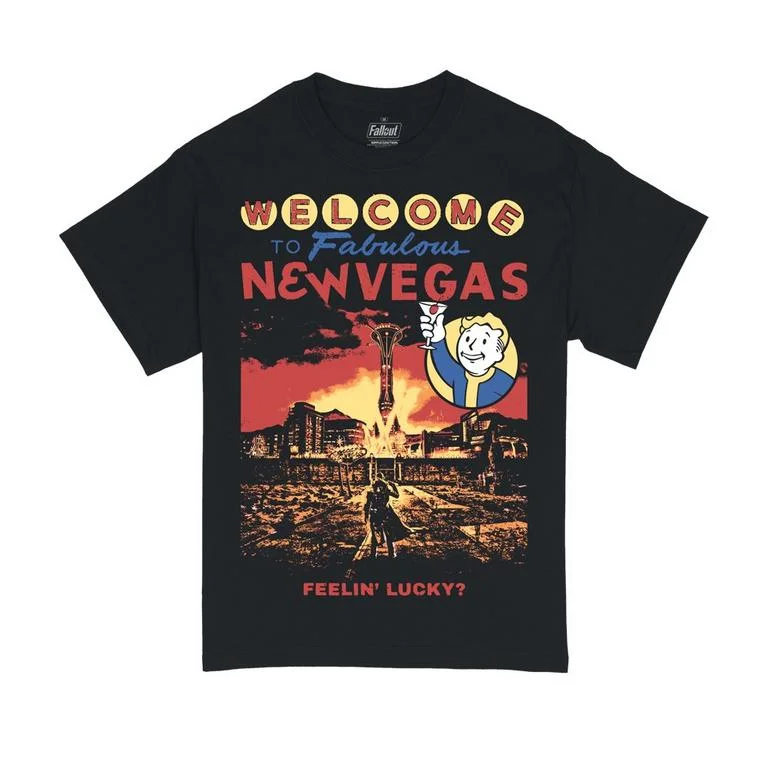 Fallout: Vegas Unisex Short Sleeve Graphic T-Shirt GameStop Exclusive - Size: Large - Ripple Junction