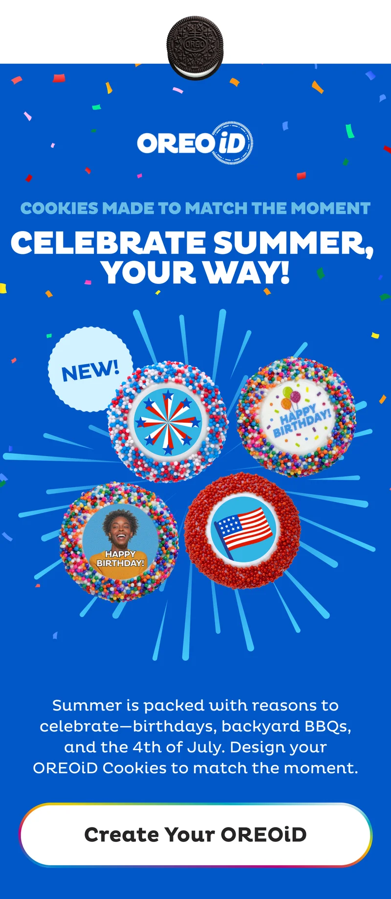 Create your OREOiD — cookies made to match the moment!