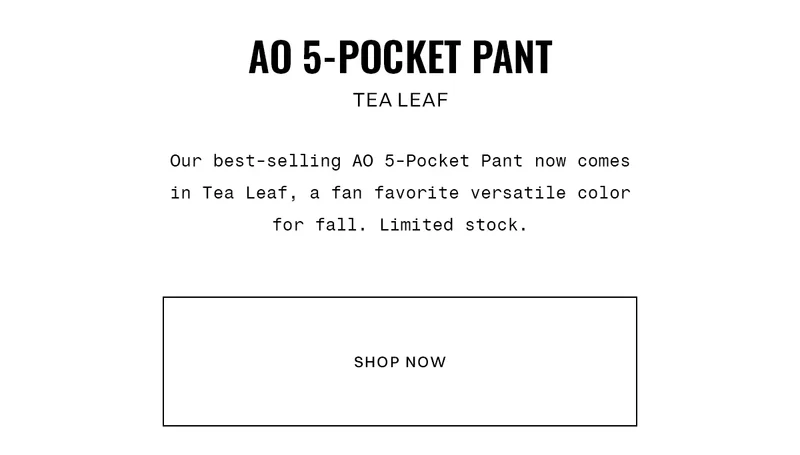 Tea Leaf AO 5-Pocket Pant