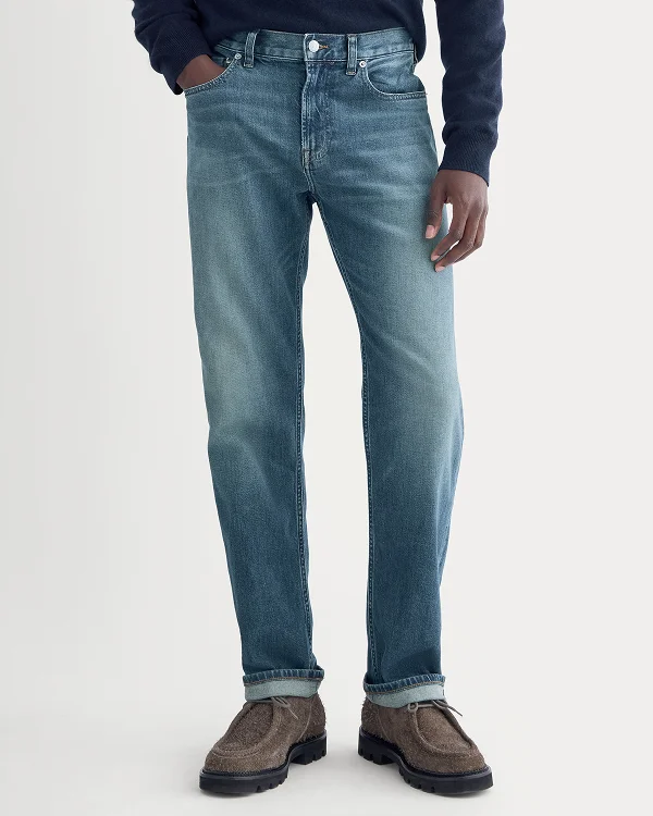 Image | The Selvedge Straight Fit Jean | Drake Vintage Mid Wash