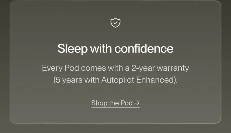 Sleep with confidence