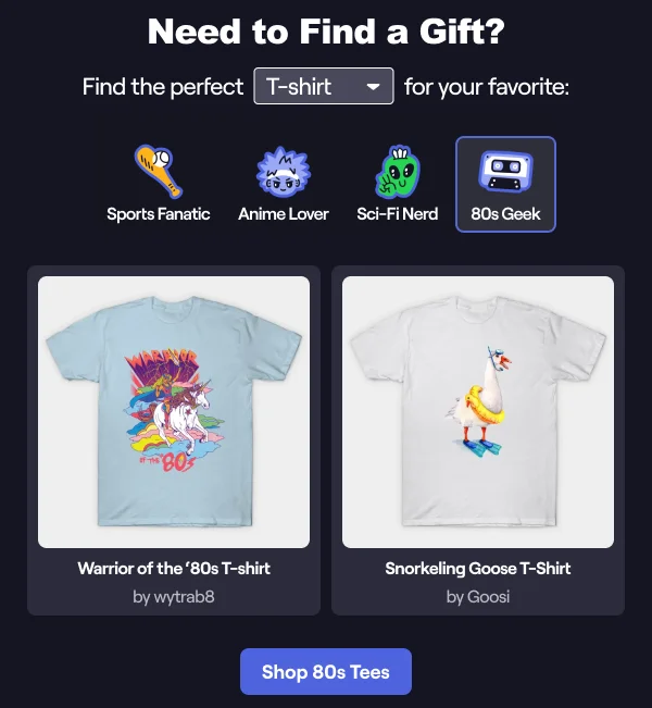 Shop 80s Tees