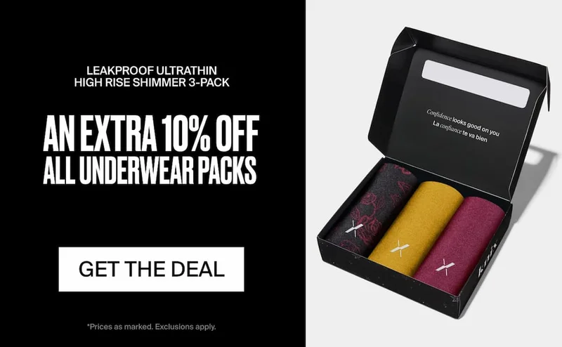 AN EXTRA 20% OFF ALL UNDERWEAR PACKS. GET THE DEAL
