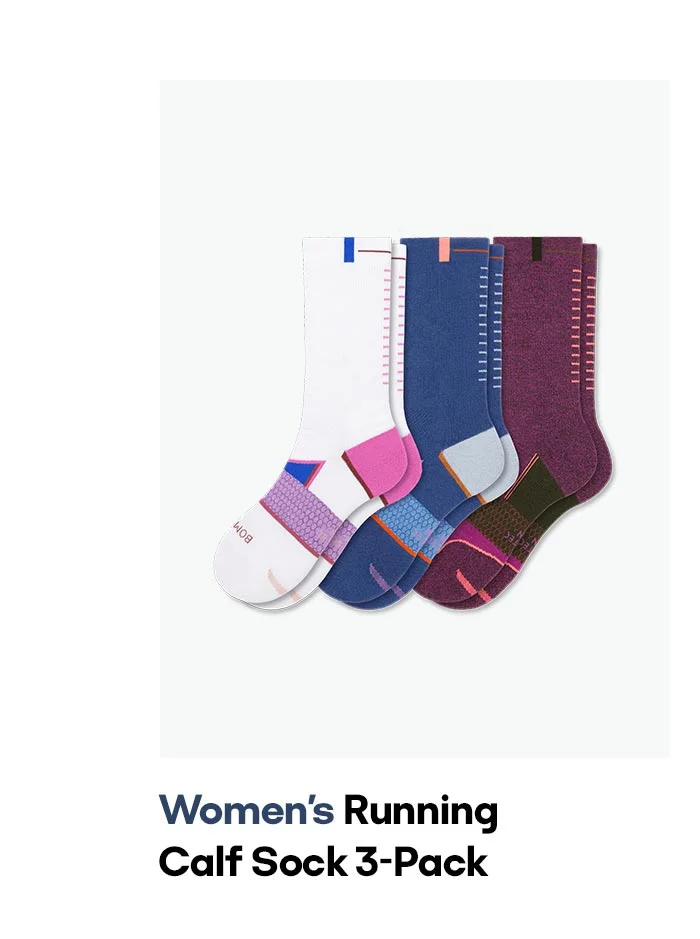 Women's Running Calf Sock 3-Pack