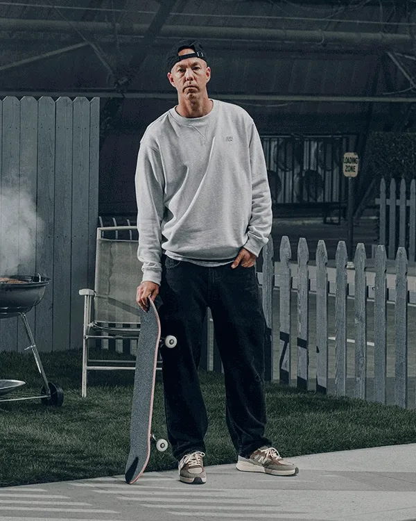 Gif of images featuring grey footwear and apparel