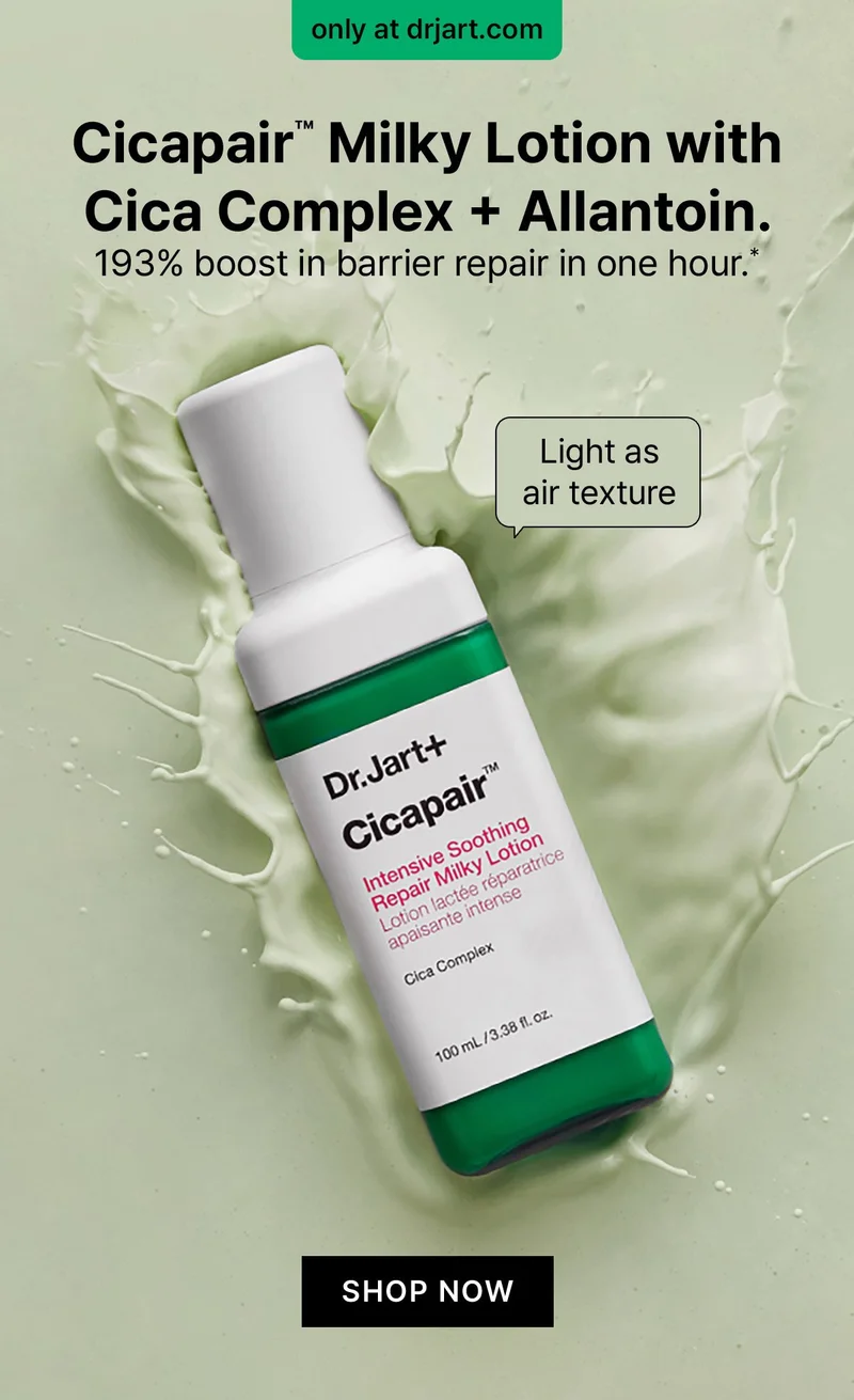 Calling all sensitive skin types. Get 3 free Cicapair full sizes with orders $65+.