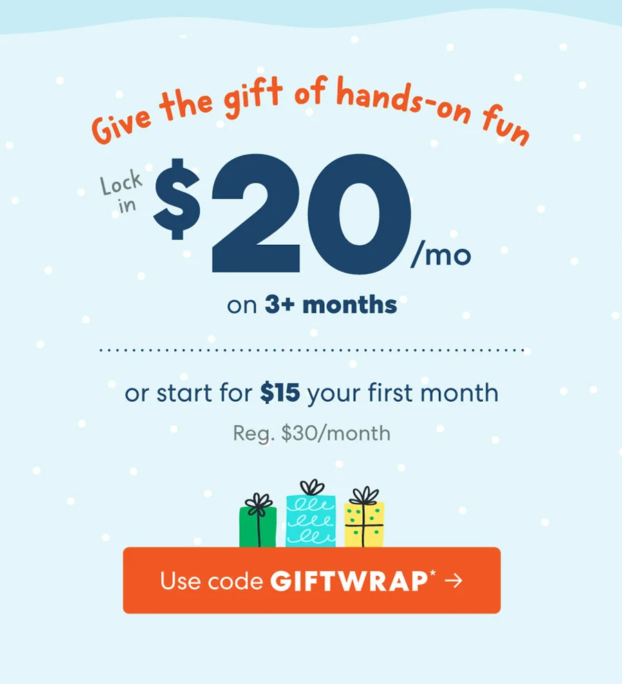 Use code GIFTWRAP -> Use code GIFTWRAP ->