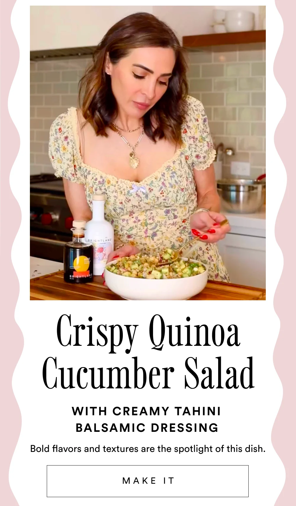 Crispy Quinoa Cucumber Salad