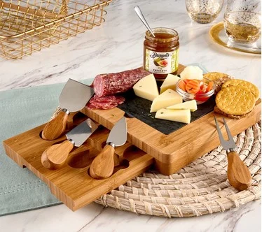 Sergio's 9-pc Mini Charcuterie Set with Cheese & Salami