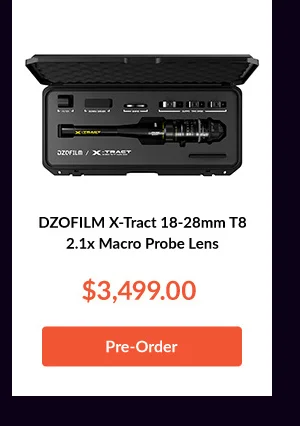DZOFILM X-Tract 18-28mm T8 2.1x Macro Probe Lens