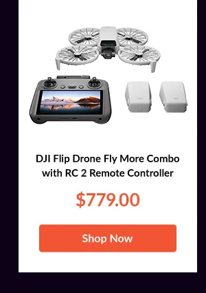 DJI Flip Drone Fly More Combo with RC 2 Remote Controller
