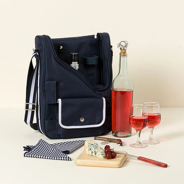 Personalized Deluxe Wine & Cheese Tote