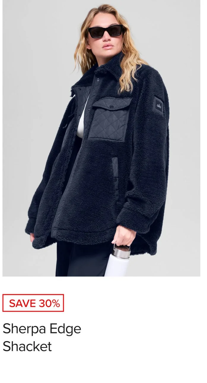 SAVE 30%. Sherpa Edge Shacket