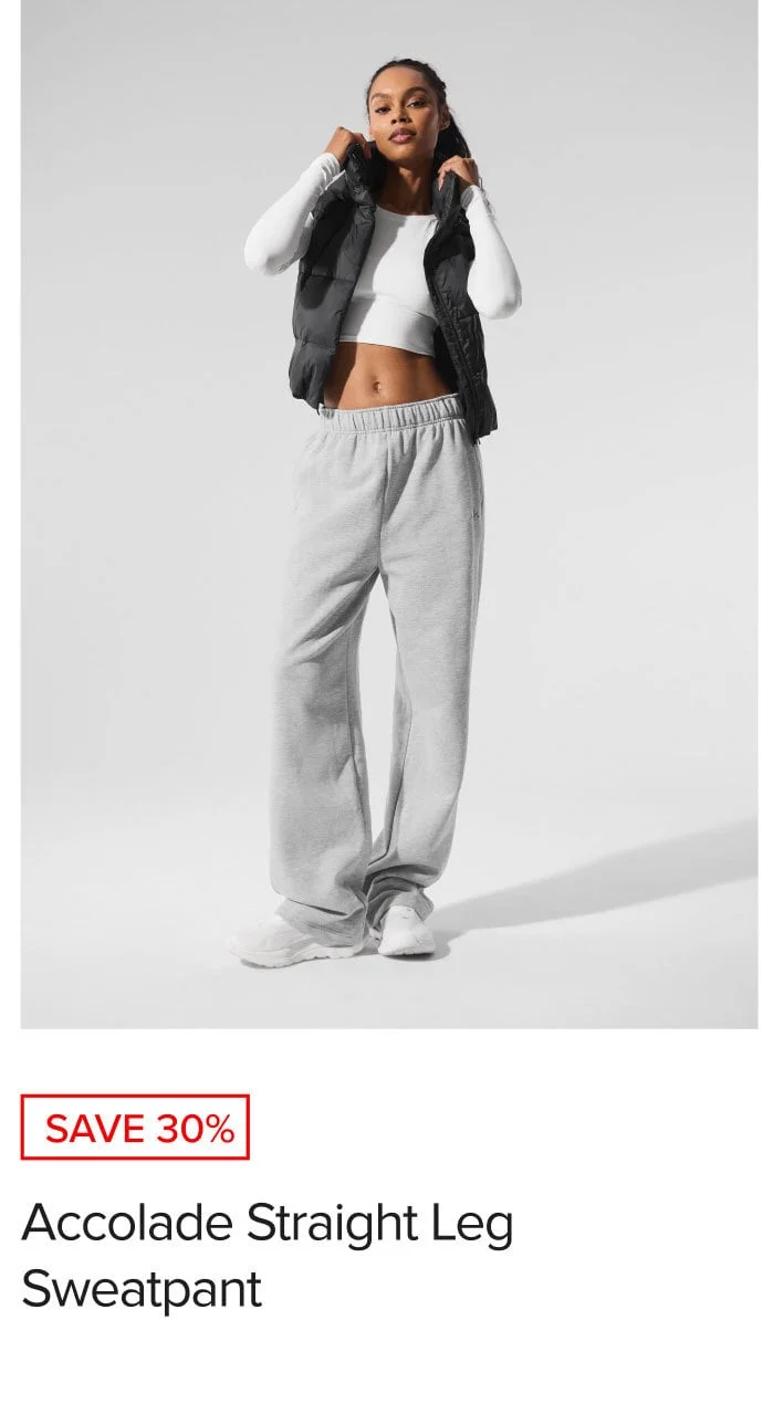 SAVE 30%. Accolade Straight Leg Sweatpant