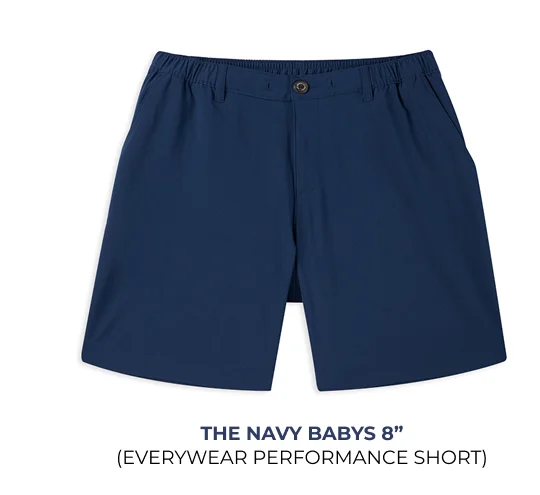 Everywear Performance Short: The Navy Babys 8"