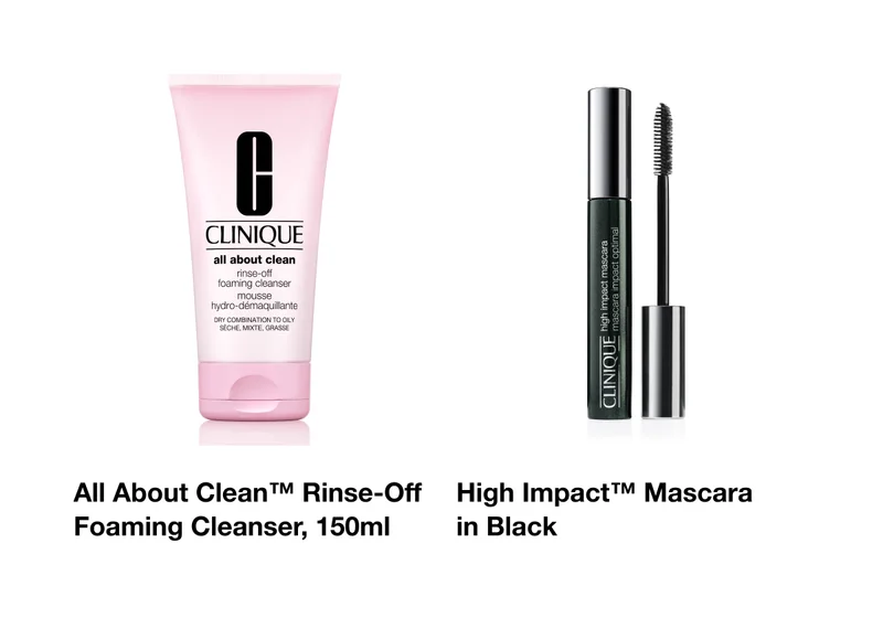 All About Clean™ Rinse-Off Foaming Cleanser, 150ml High Impact™ Mascara in Black