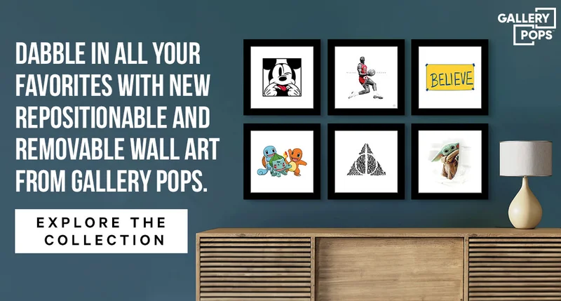 Gallery Pops - Dabble in all your favorites with new repositionable & removable wall art