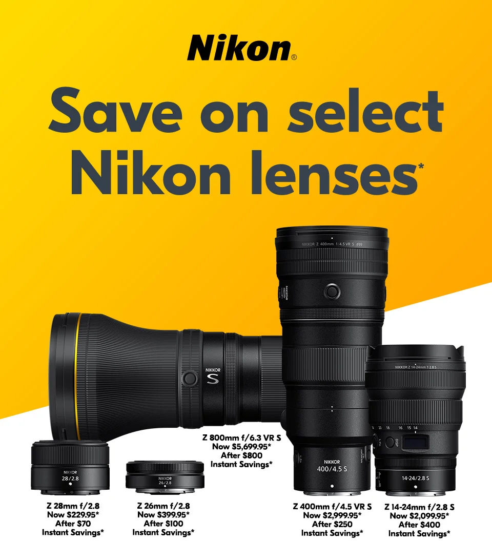 Save on Select Nikon Lenses*