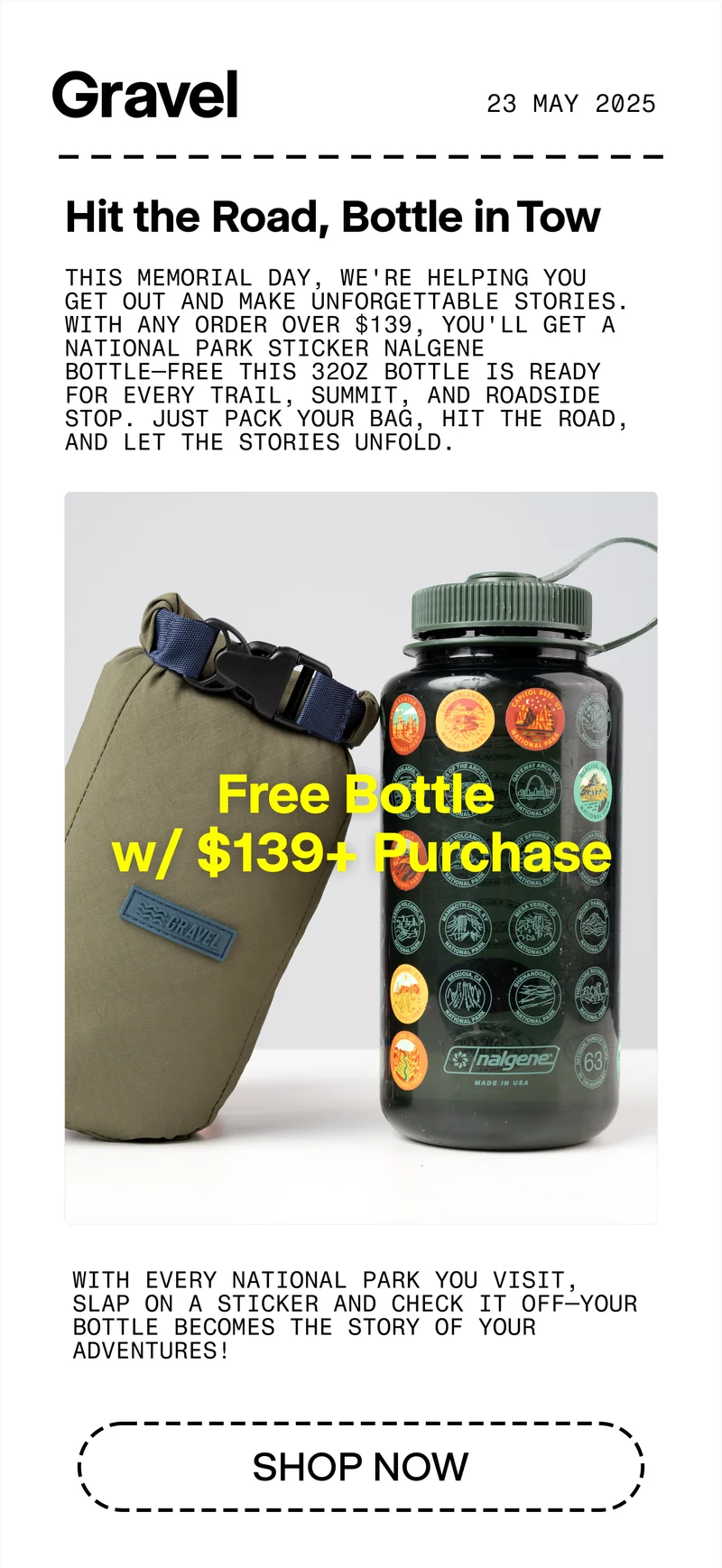Get a free bottle with purchase