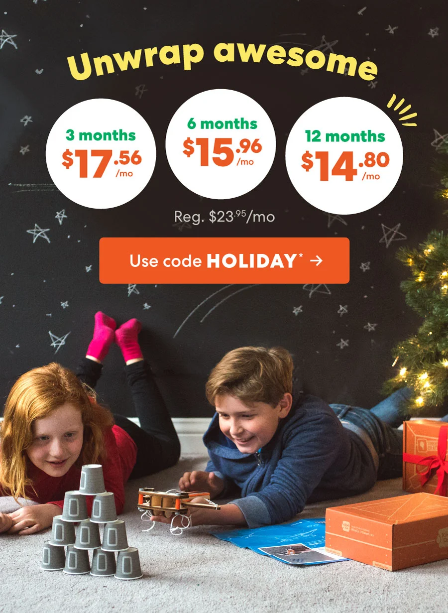 Unwrap awesome! Use code HOLIDAY ->