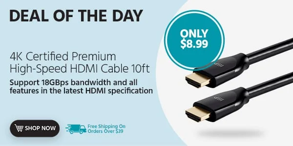 4K Certified Premium High-Speed HDMI Cable 10ft Support 18GBps bandwidth and all features in the latest HDMI specification