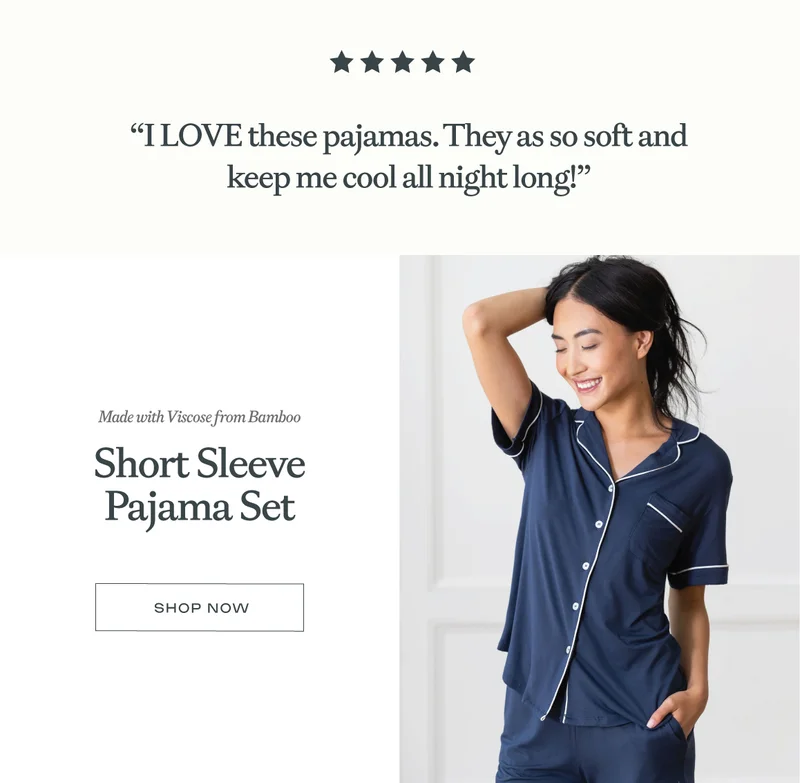 Short Sleeve Pajama Set! Shop Now!