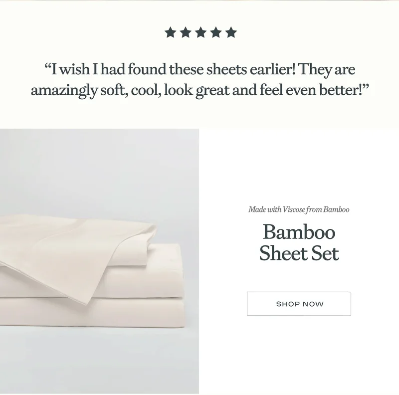 Bamboo Sheet Set! Shop now!