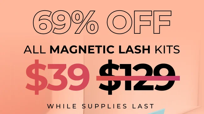 69% off all magnetic lash kits