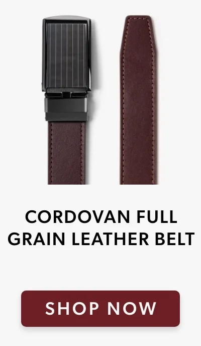 Cordovan Full Grain Leather Belt