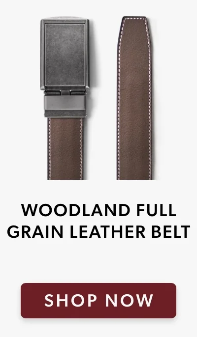 Woodland Full Grain Leather Belt
