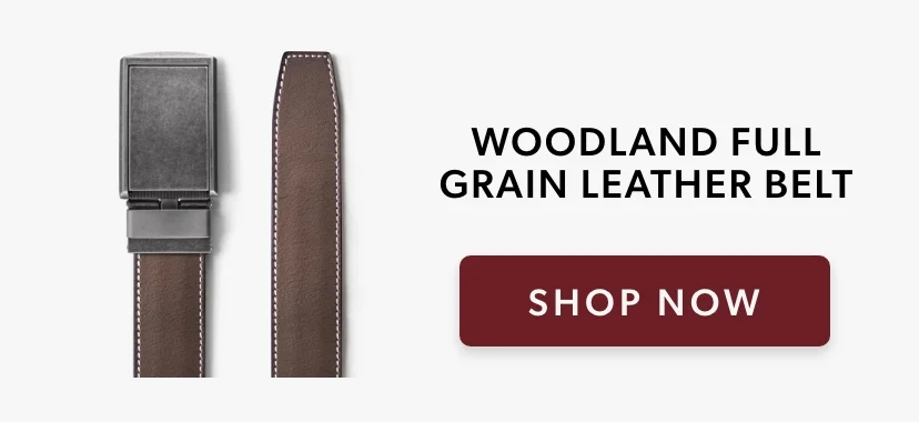 Woodland Full Grain Leather Belt