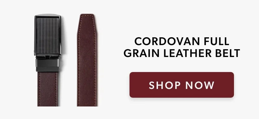 Cordovan Full Grain Leather Belt
