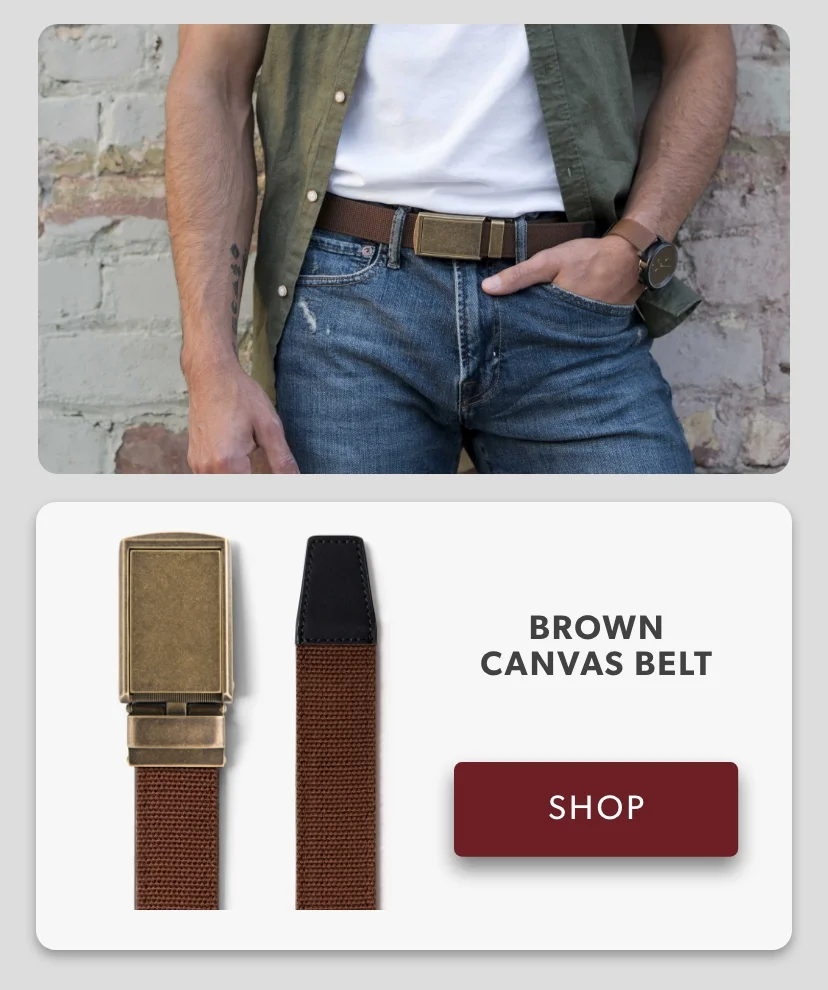 Brown Canvas Belt