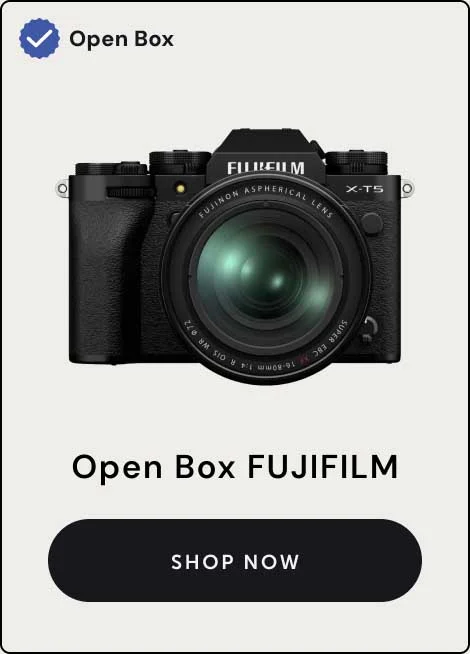 Open Box FujiFilm - Shop Now - Image of a Fujifilm Camera