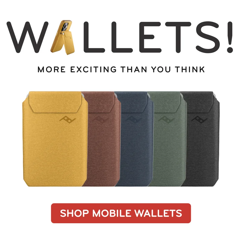 All 5 colors of the Mobile Wallets.