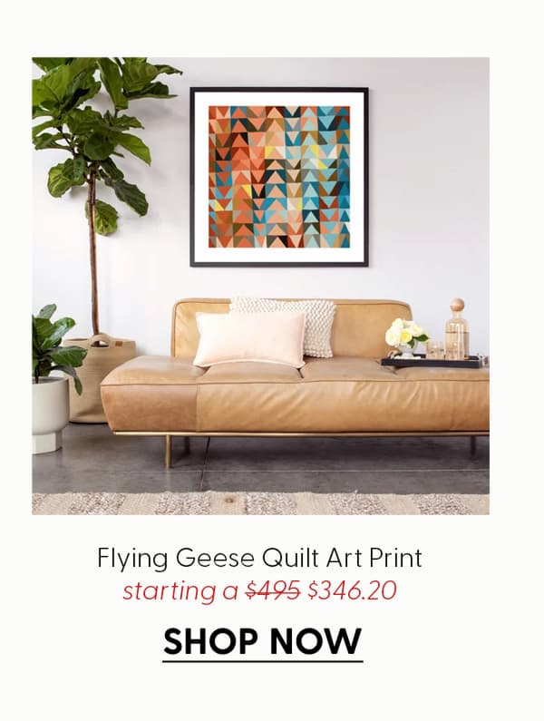 Flying Geese Quilt Art Art Print