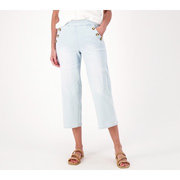Belle by Kim Gravel Reg TripleLuxe Denim Wide Leg