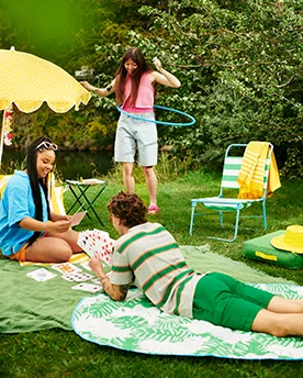 People hanging out outside