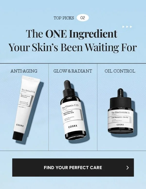 ✨Find One Ingredient to Rule Your Glow