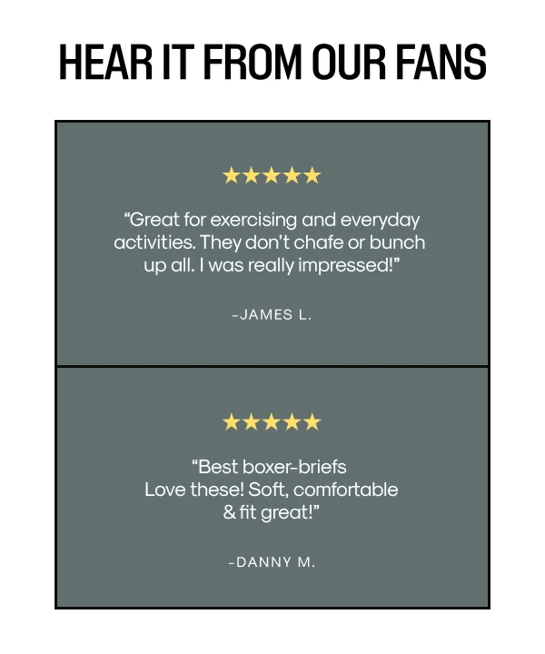"Great for exercising & everyday activities" - James L.