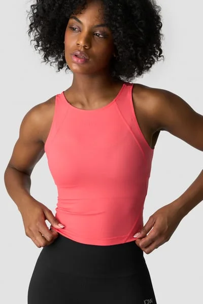 Image of Ignite Midi Tank Top Dark Pink Peach