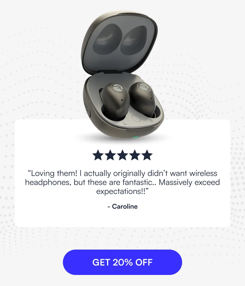 ⭐️⭐️⭐️⭐️⭐️ "Loving them! I actually originally didn’t want wireless headphones, but these are fantastic.. Massively exceed expectations!!" - Caroline [ GET 20% OFF ]
