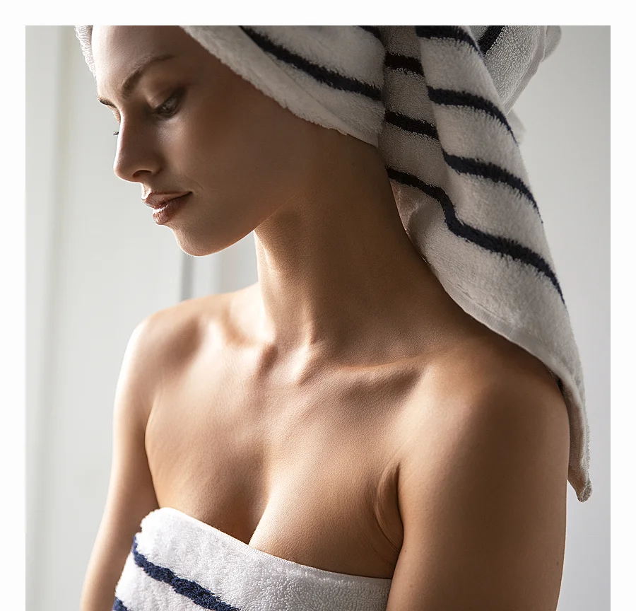 Image of woman in serene towel.