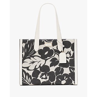 Manhattan Tropical Foliage Canvas Jacquard Over The Shoulder Tote